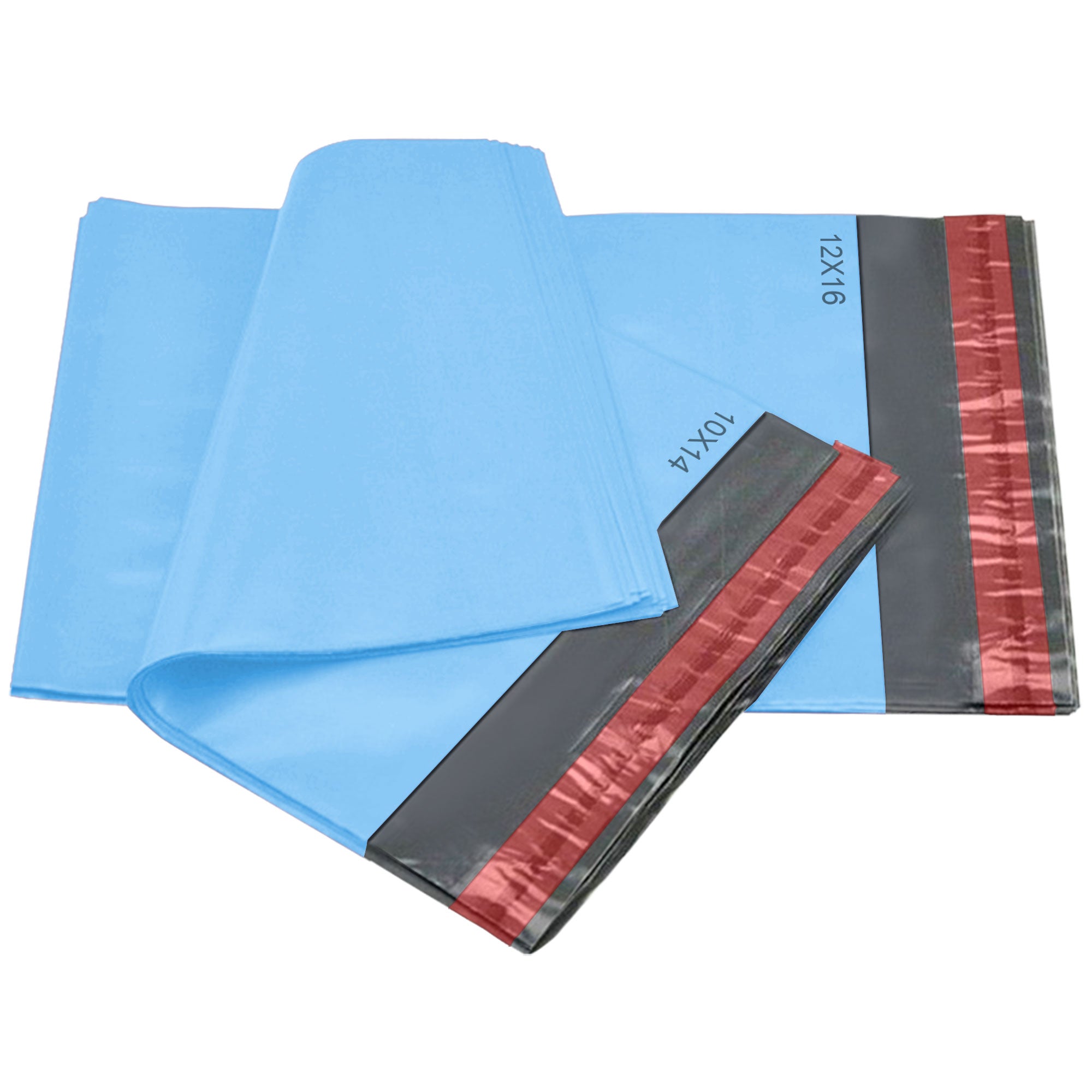 2 Sizes 25 from Each 10X14 and 12x16 Mixed 50 Mailing Bags Poly Postal Self Seal Bags