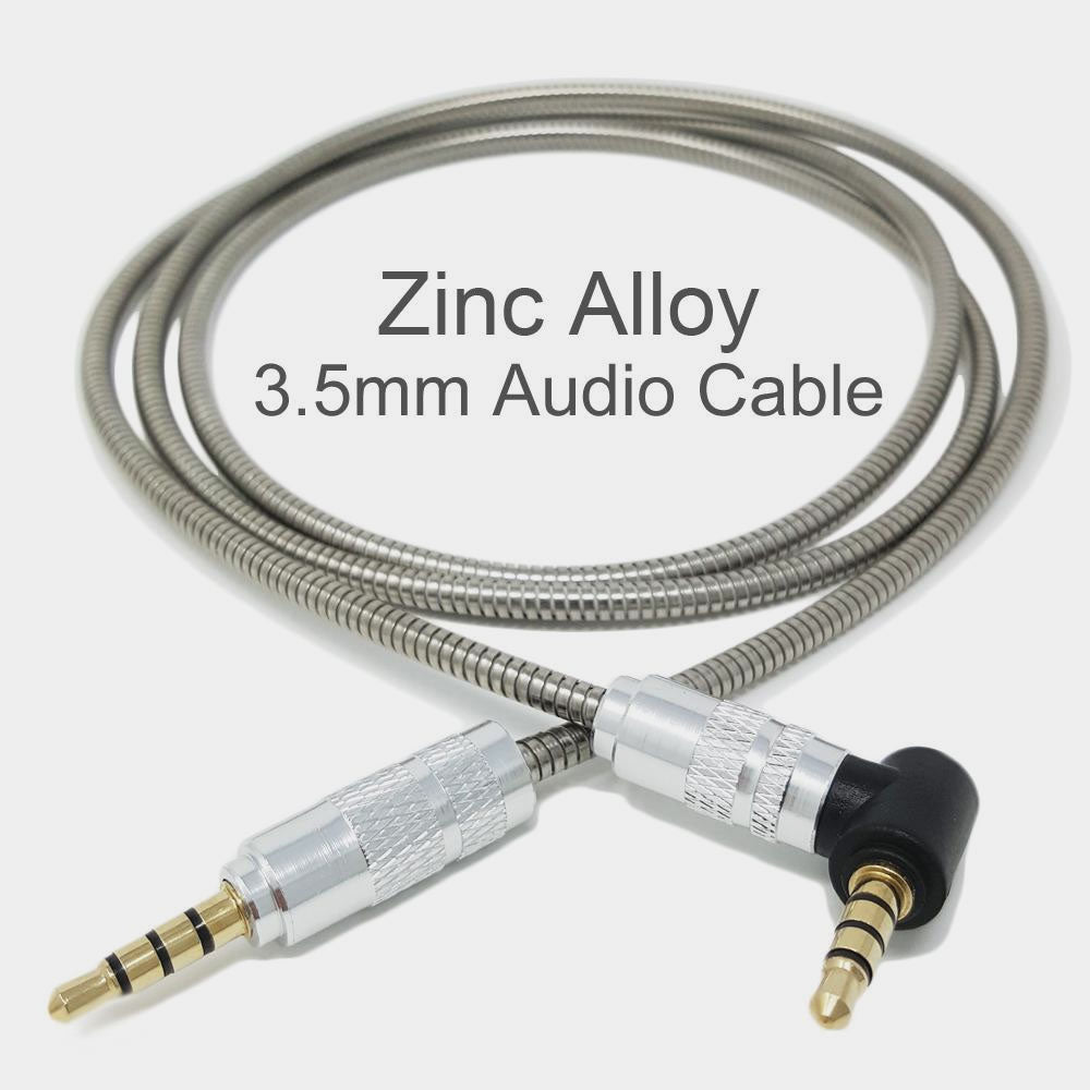 1M 3.5MM JACK PLUG AUX METAL CABLE AUDIO LEAD FOR HEADPHONE/MP3/IPOD/CAR - iSOUL