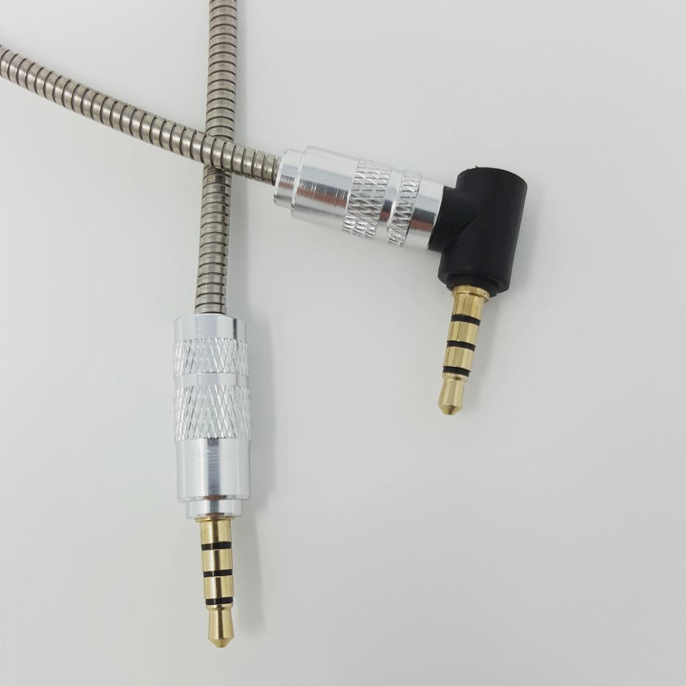1M 3.5MM JACK PLUG AUX METAL CABLE AUDIO LEAD FOR HEADPHONE/MP3/IPOD/CAR - iSOUL