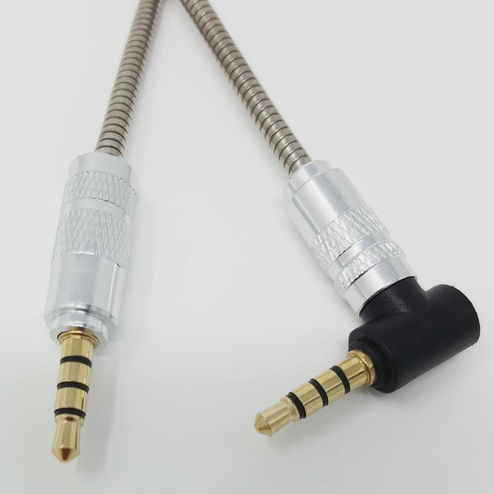 1M 3.5MM JACK PLUG AUX METAL CABLE AUDIO LEAD FOR HEADPHONE/MP3/IPOD/CAR - iSOUL