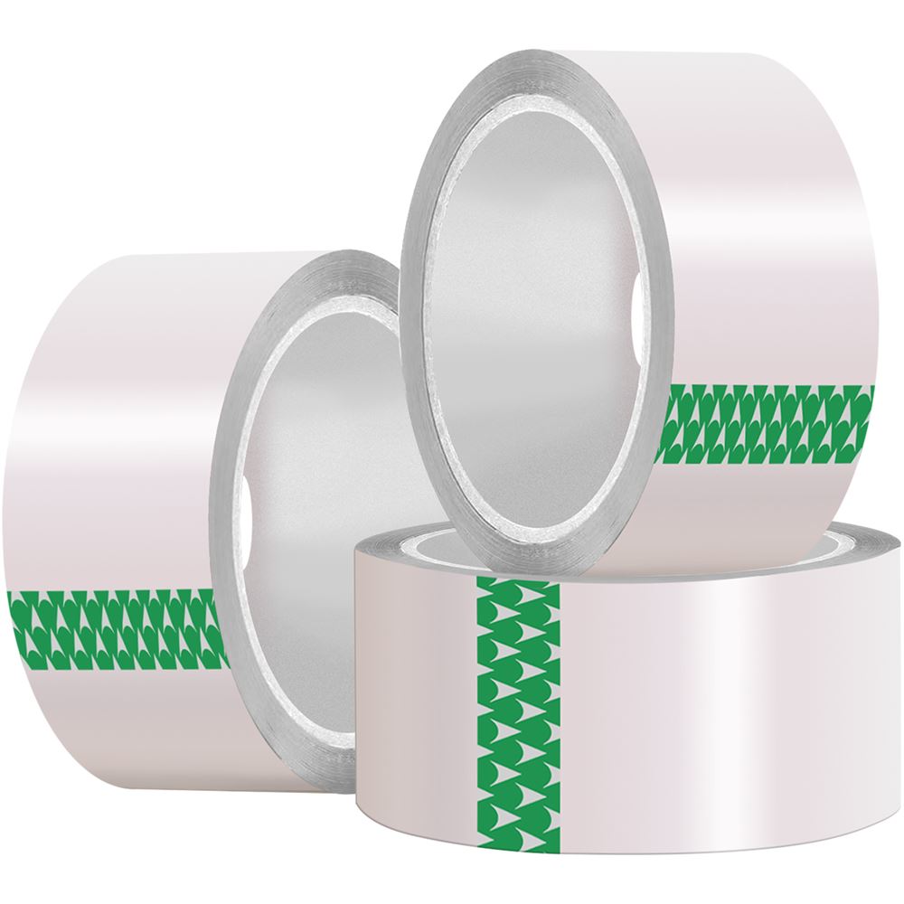 Clear Packing Tape 48mm X 66M (6 Roll Pack) Parcel Packaging Tape