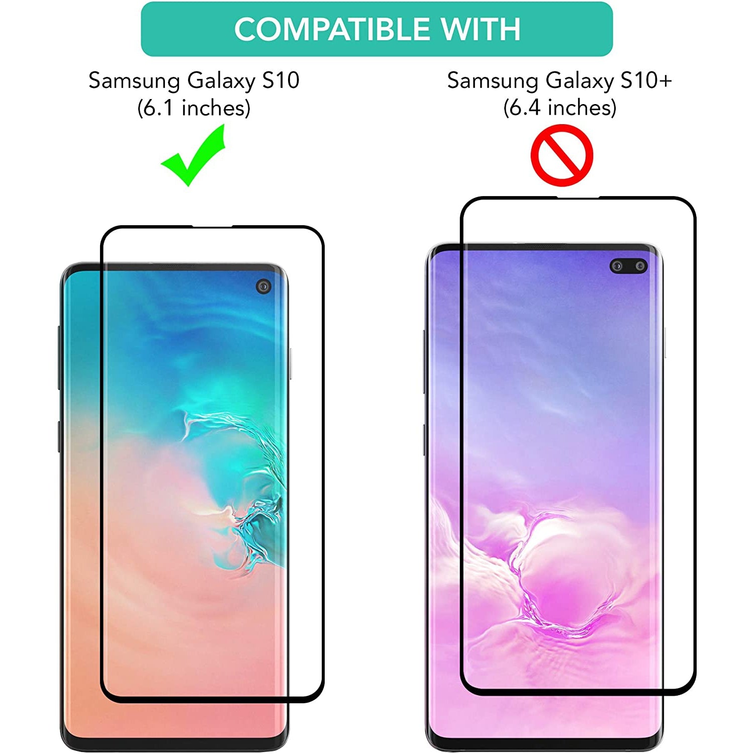 ISOUL 3 Pack Flexible Screen Protector for Samsung Galaxy S10 6.1"