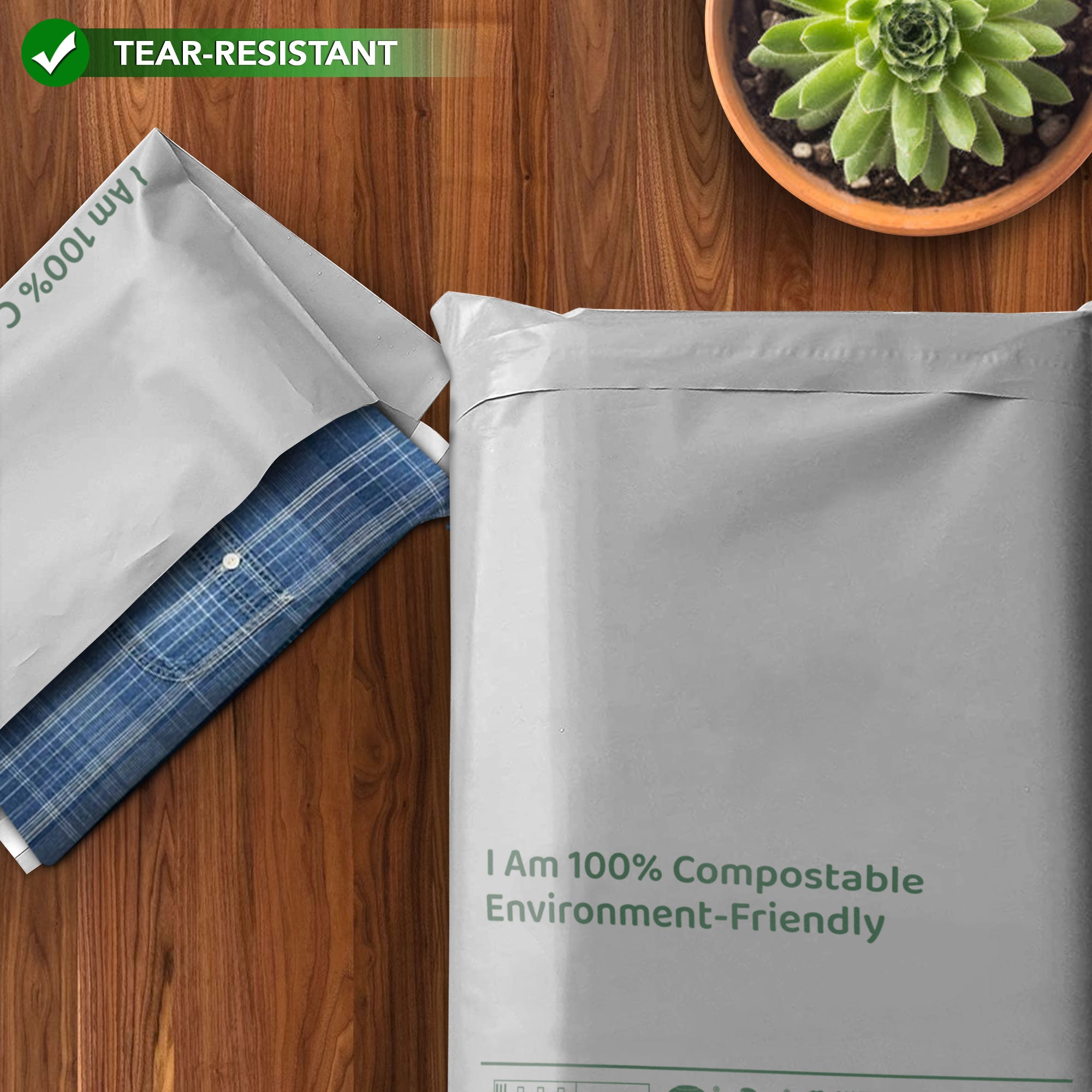 Environment-Friendly Compostable 4 Sizes Mixed Mailing Bags