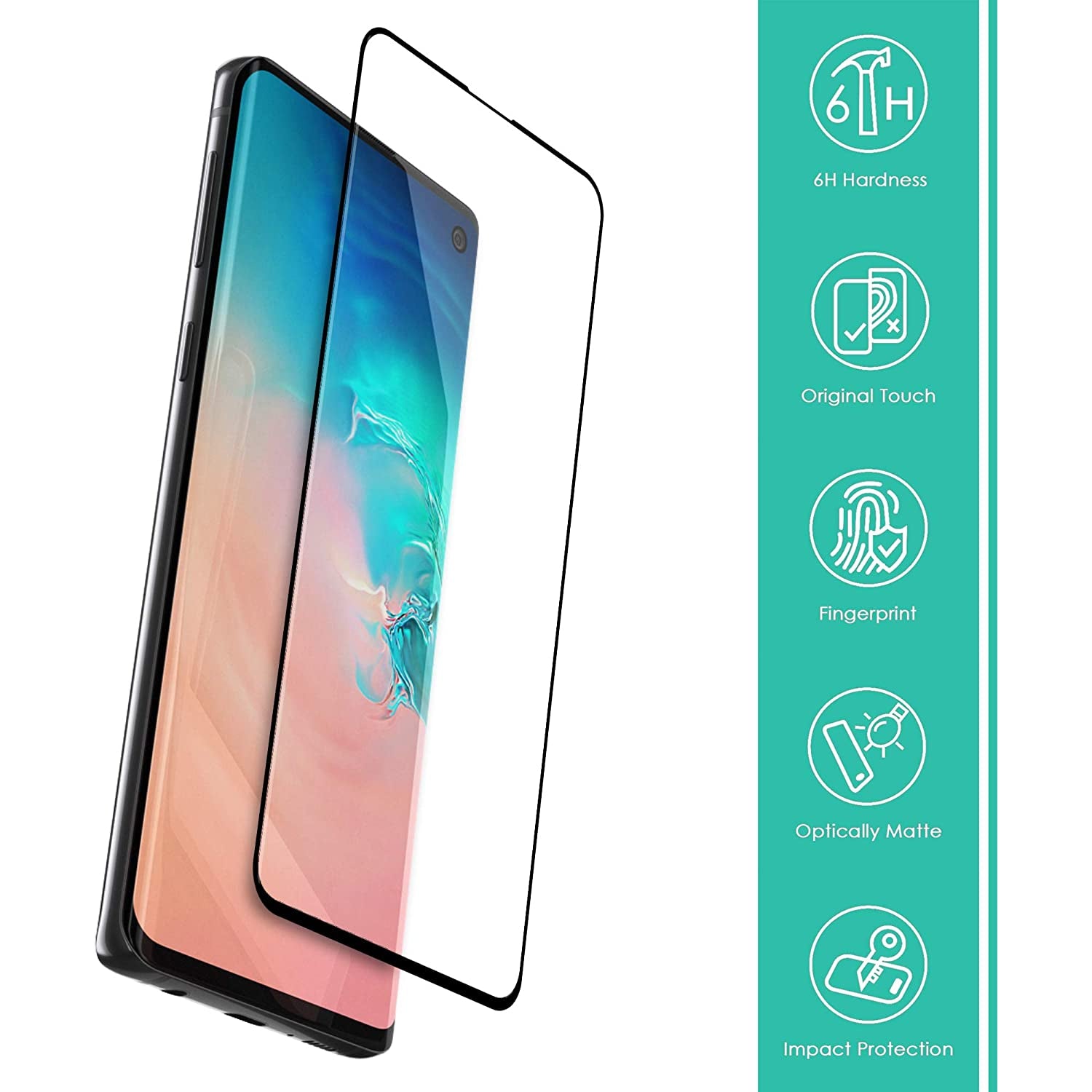 ISOUL 3 Pack Flexible Screen Protector for Samsung Galaxy S10 6.1"