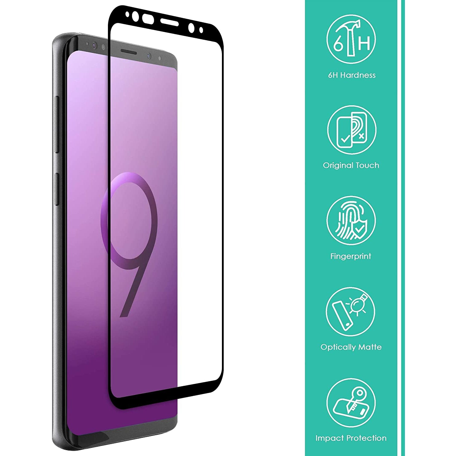 ISOUL 3 Pack Flexible Screen Protector for Samsung Galaxy S9 5.8"