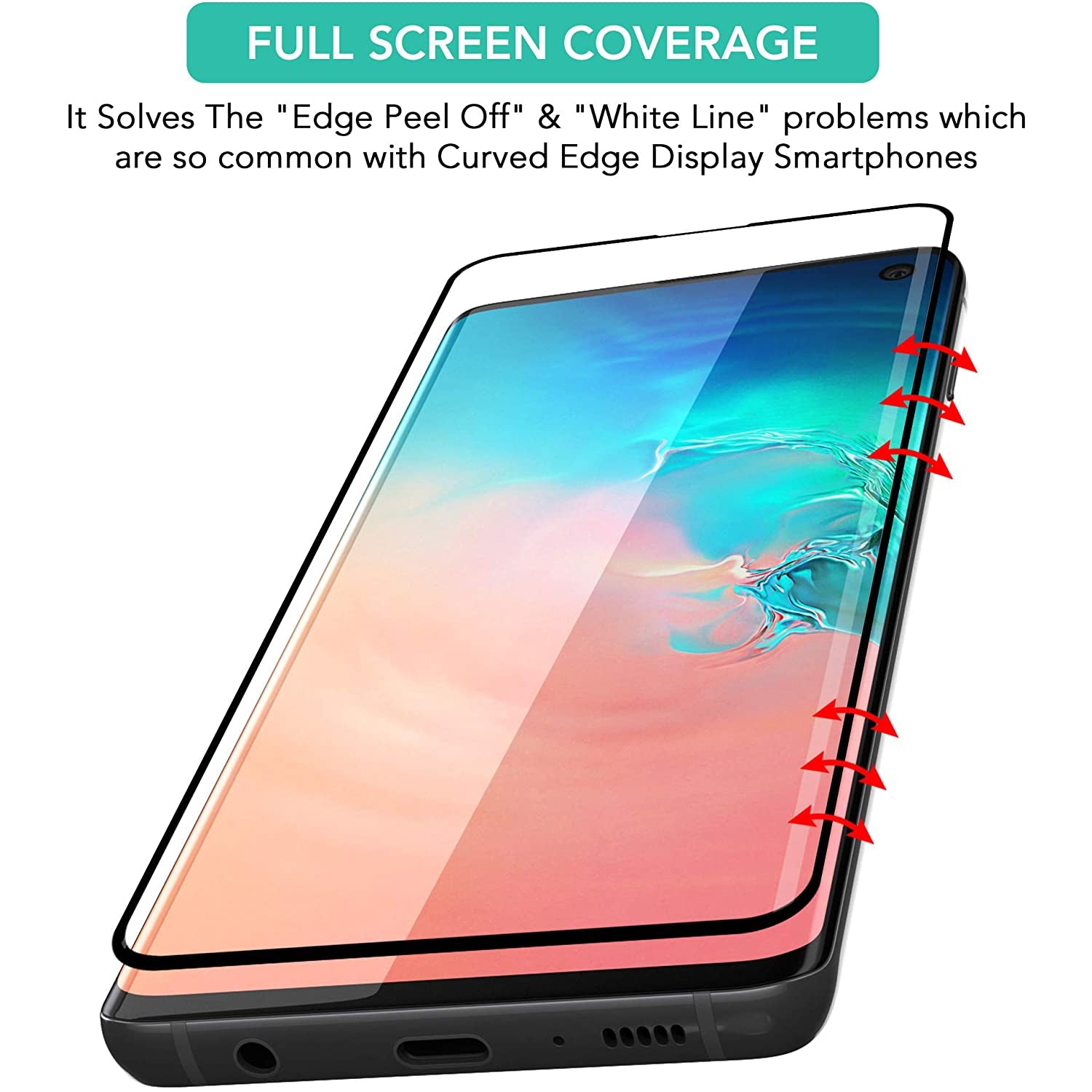 ISOUL 3 Pack Flexible Screen Protector for Samsung Galaxy S10 6.1"