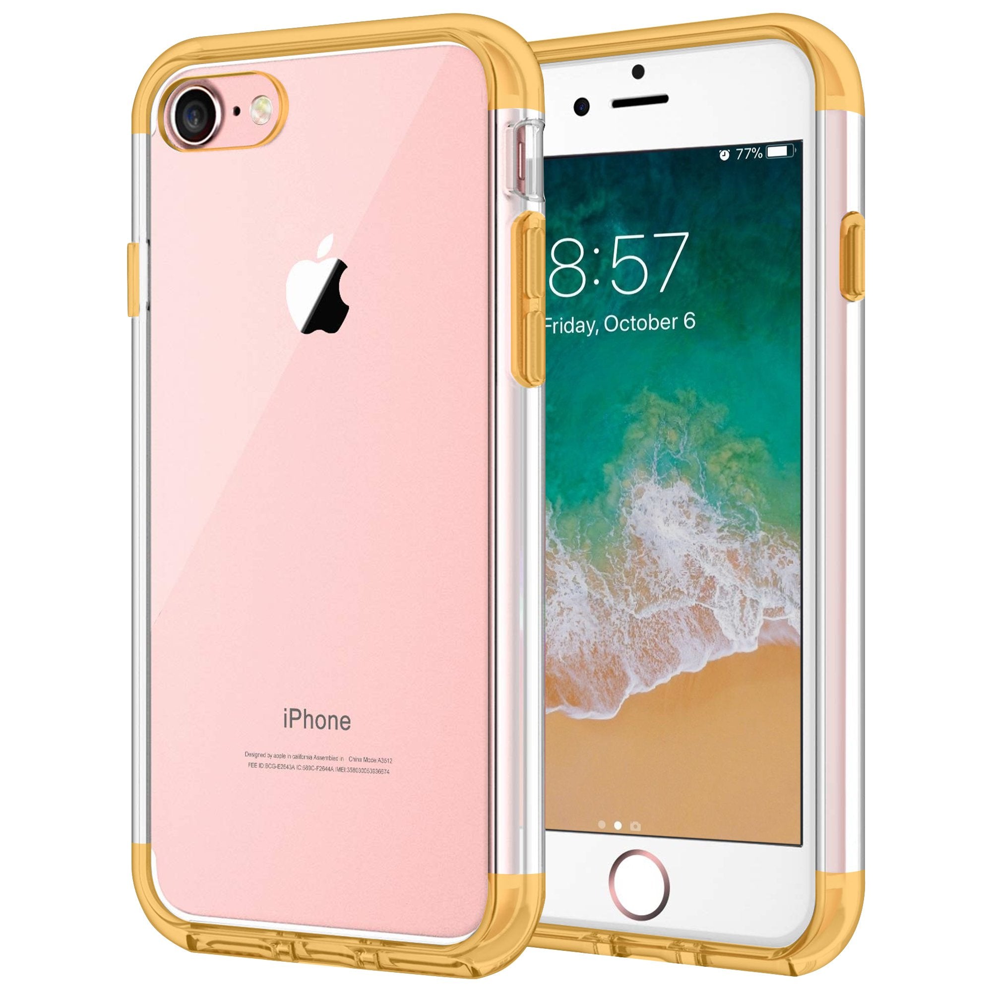 Case for iPhone 7 Shock Proof Soft TPU Silicone Phone Clear Slim Cover