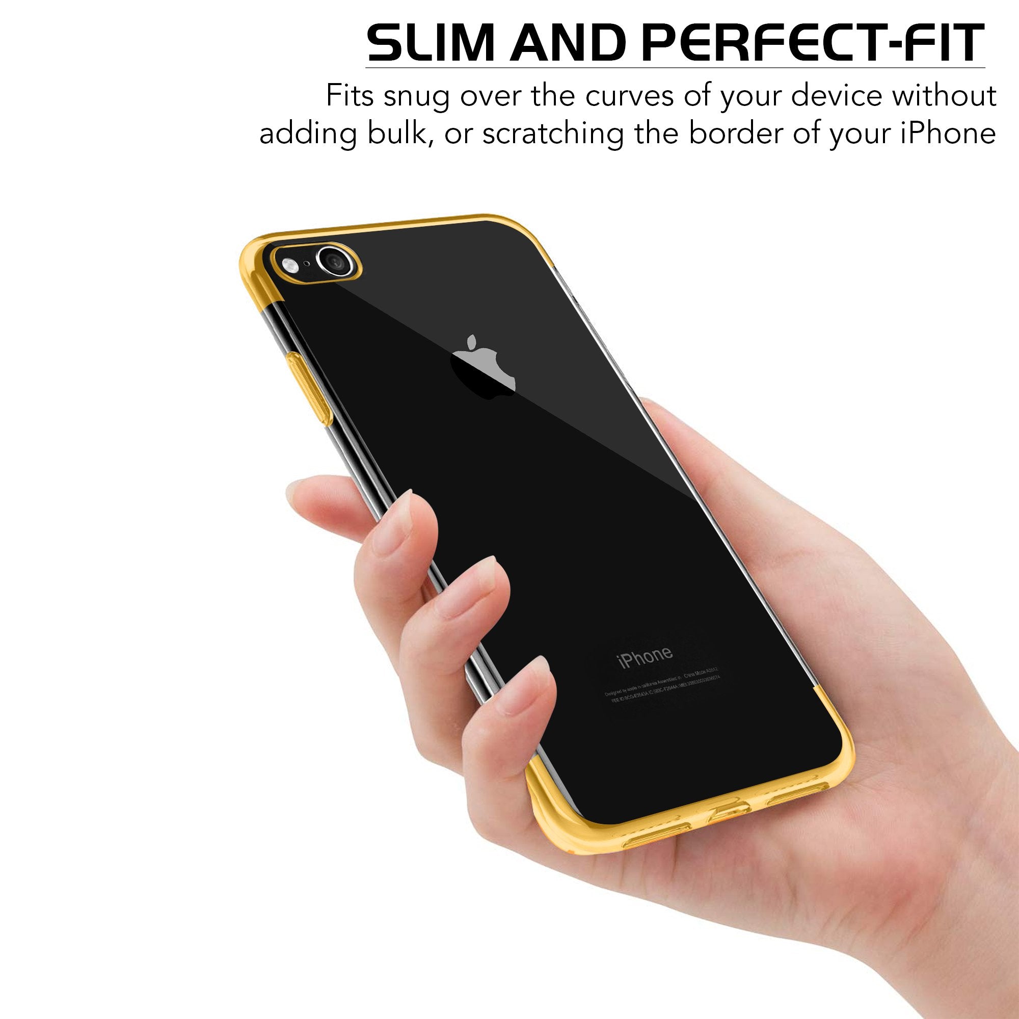 Case for iPhone 8 Shock Proof Soft TPU Silicone Phone Clear Slim Cover