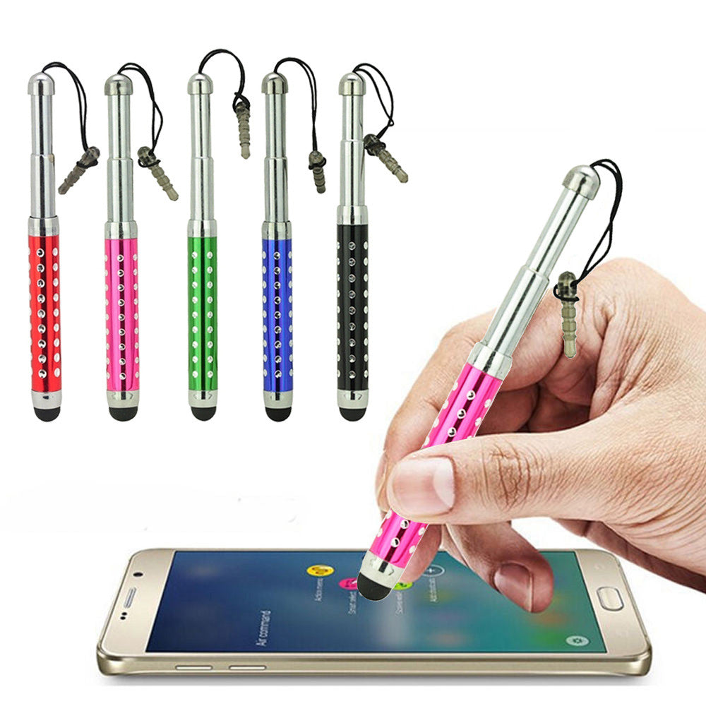 5x Retractable Flexible Capacitive Stylus Touch Pen for All Mobile