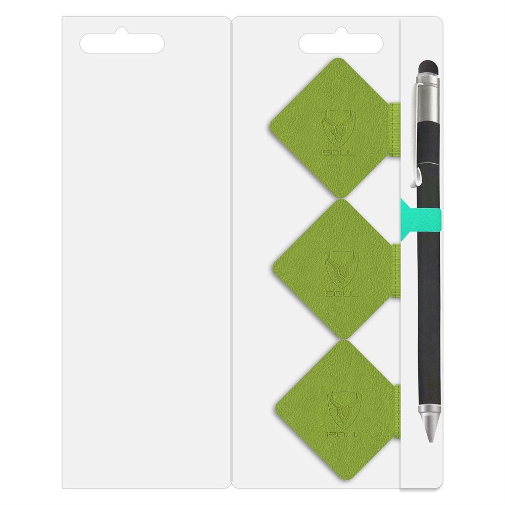 Pack of 3 Green Pen Loop Holder for Notebook - iSOUL