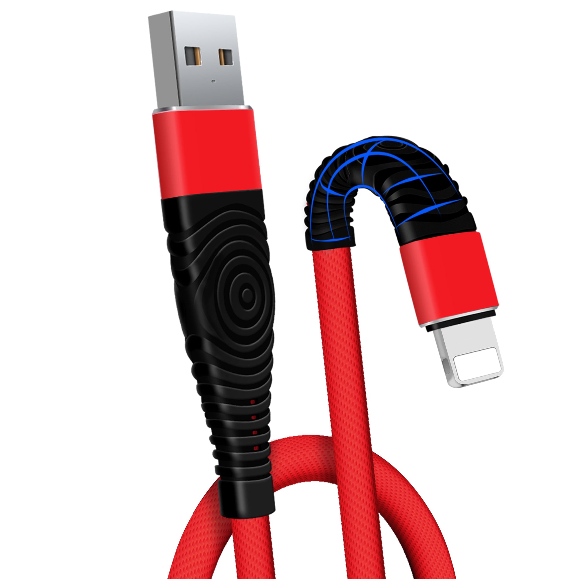 Lightning USB Fast Charging Nylon Braided Cable for iPhone