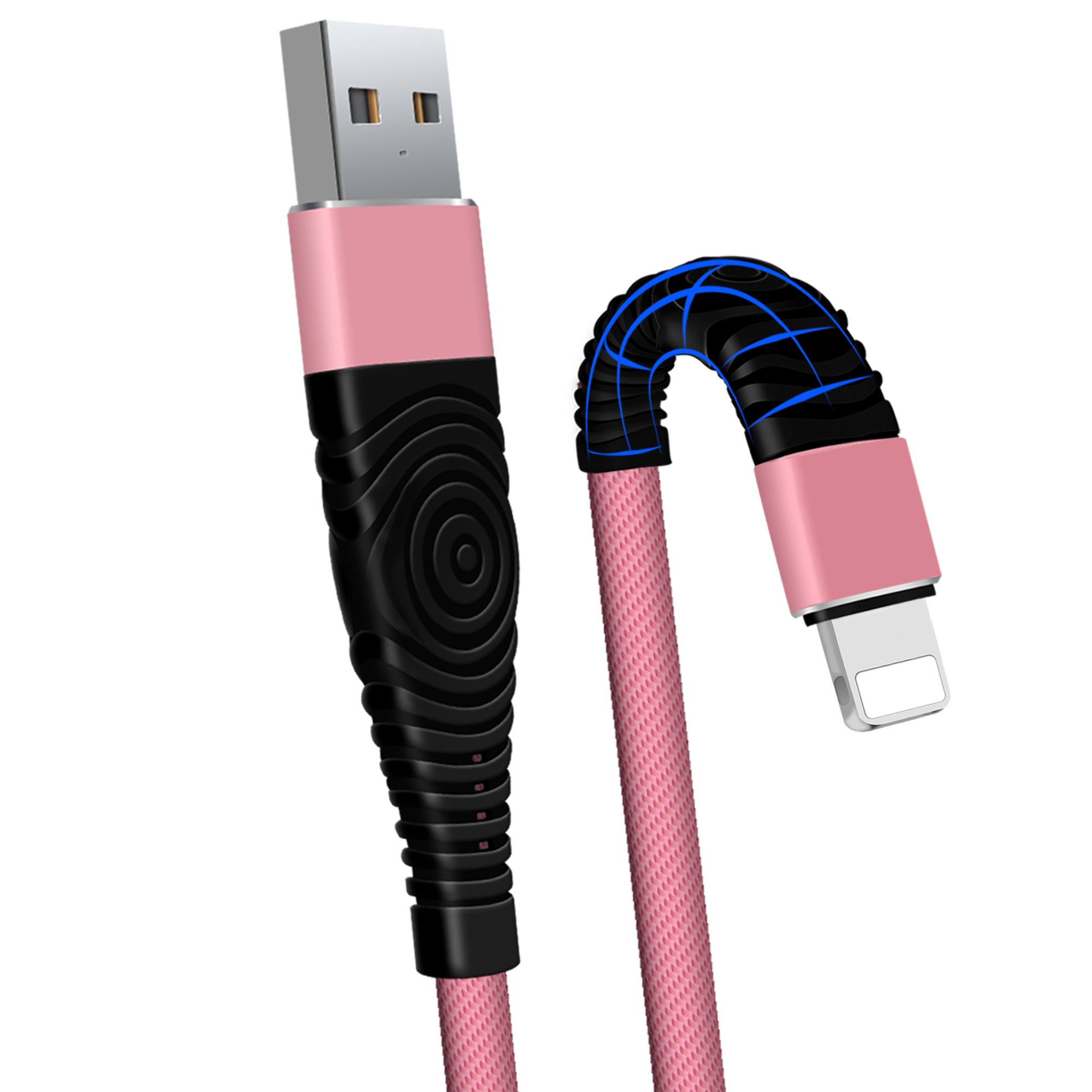 Lightning USB Fast Charging Nylon Braided Cable for iPhone