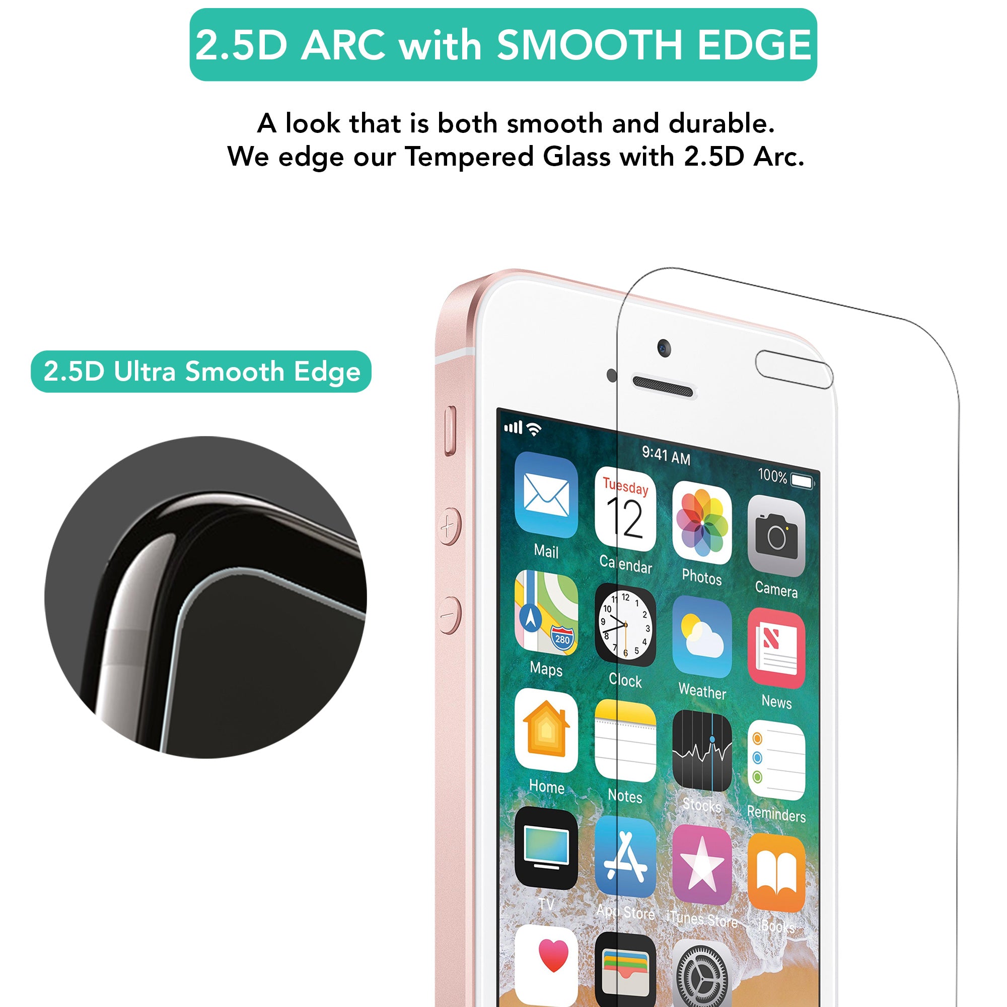iPhone 5 / 5S / 5C / SE 1st Gen Tempered Glass Screen Protector