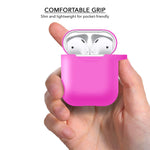 Pink Silicone Airpod Case for Airpods 1 and 2 - iSOUL