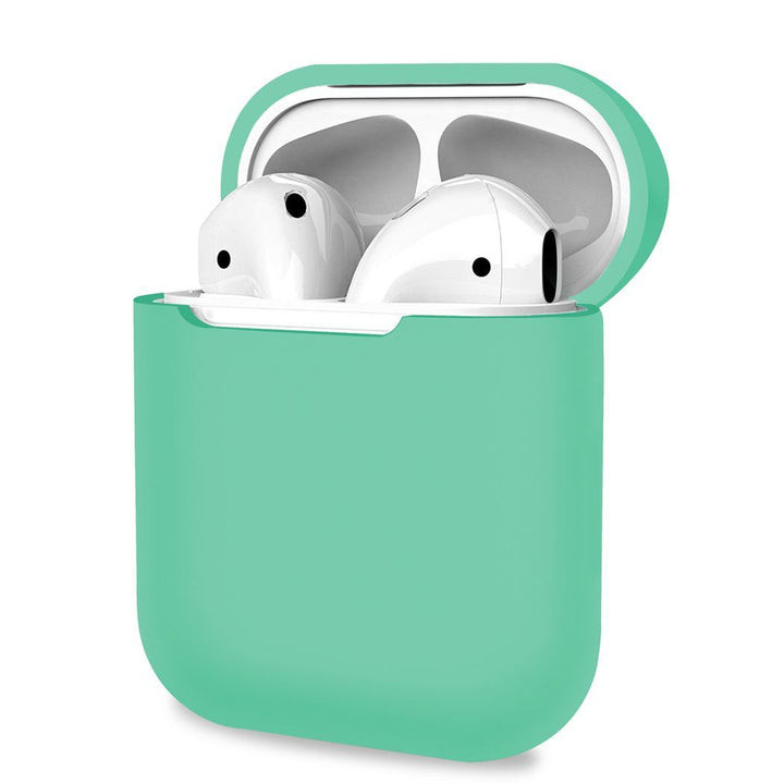 Soft Silicone Earphone Case Cover For AirPods 1/2 Green Protective Cases