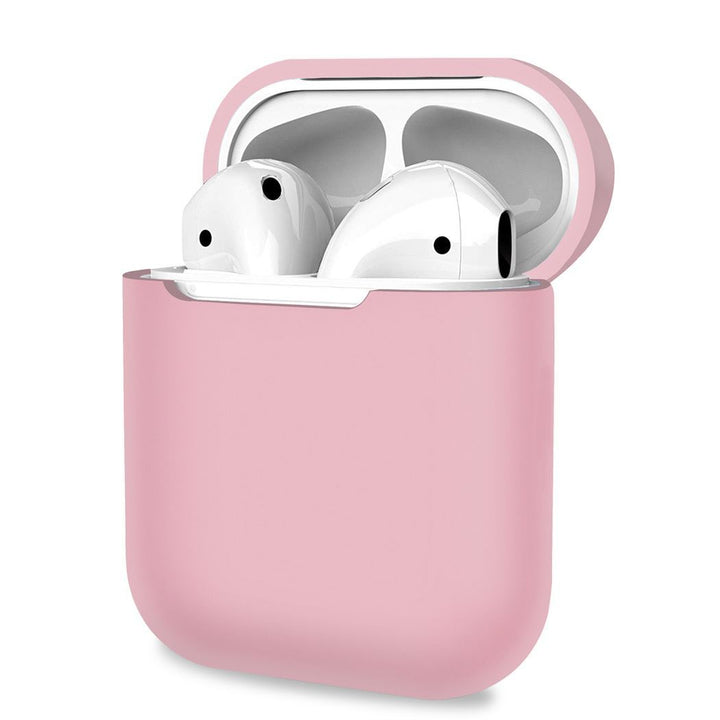 Light Pink Soft Silicone Earphone Case Cover For AirPods 1/2