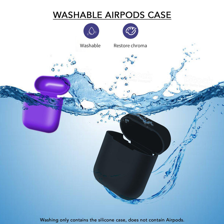 Soft Silicone Earphone Case Cover For AirPods 1/2 Green Protective Cases