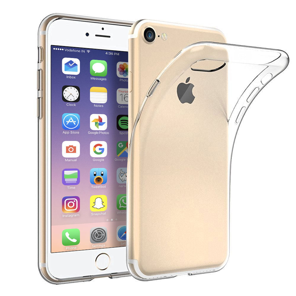 Crystal Clear TPU Gel Clear Case for Apple iPhone 7 - iSOUL