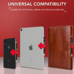 Pack of 3  quality PU leather Pen Loop Sticker for Notebooks - iSOUL