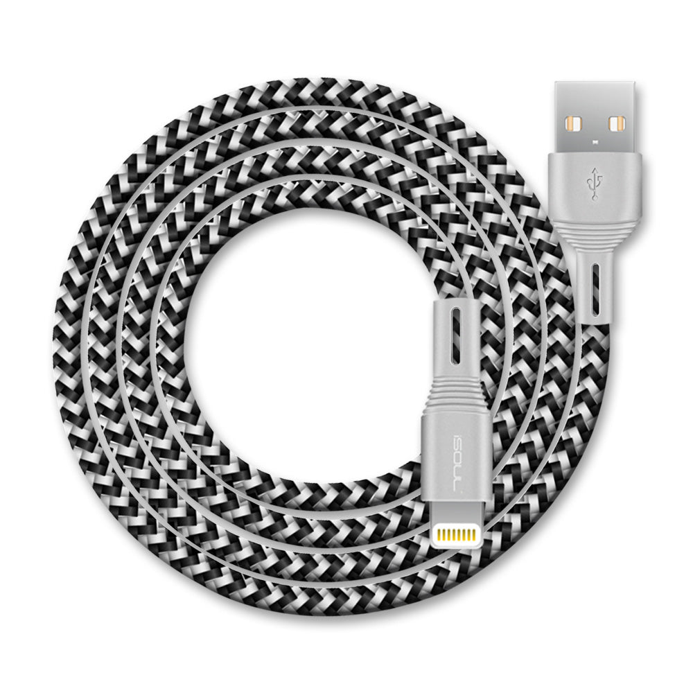 Fast Charging 2m Long Apple MFI Certified Lightning Charger Cable - iSOUL