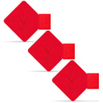 Pack of 3  quality PU leather Pen Loop Sticker for Notebooks - iSOUL