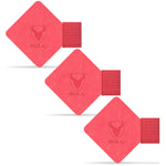 Pack of 3 Premium Elastic Leather Pen Loop Holder with Sticker - iSOUL