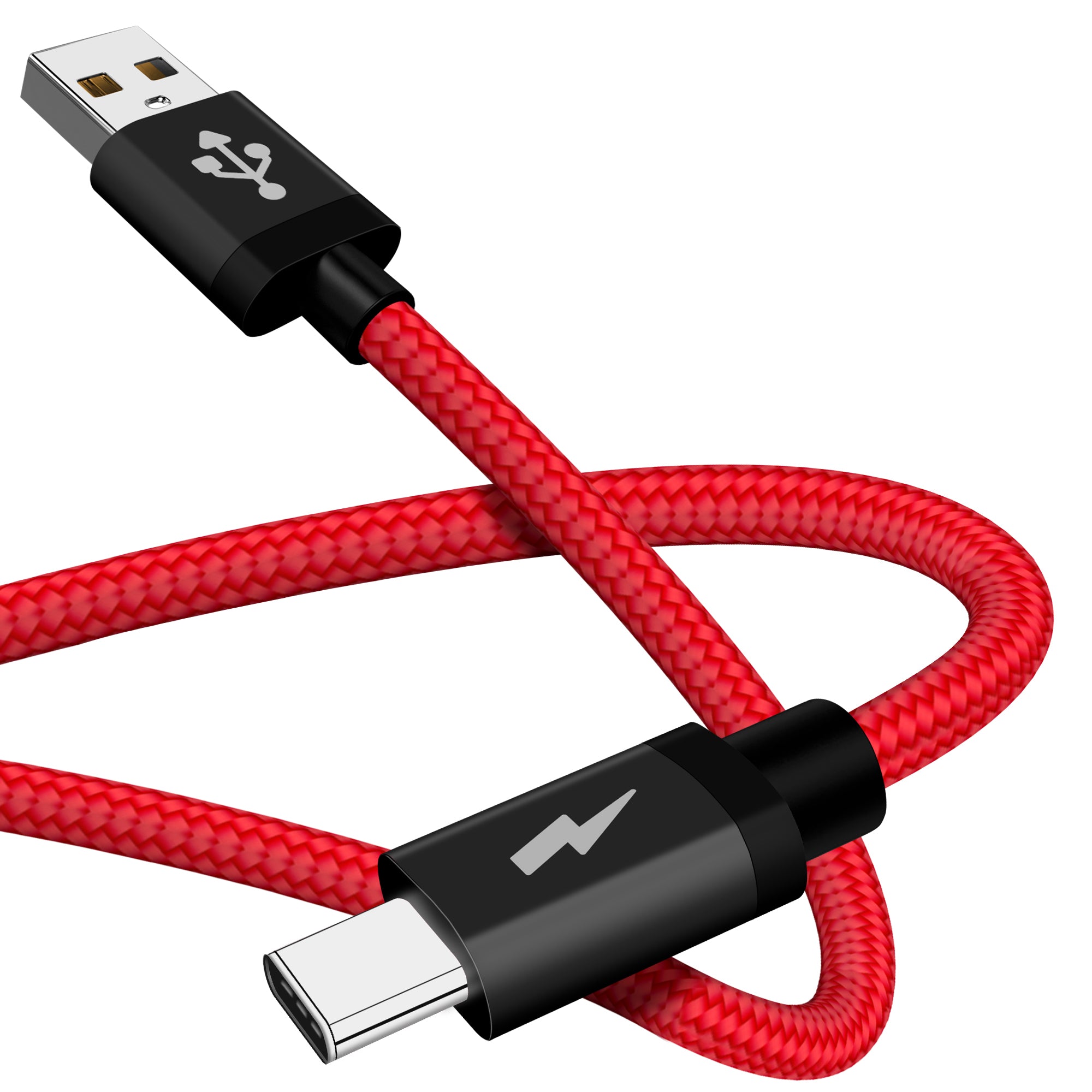 Premium Quality Braided USB Type C Cable for Charger and Data Sync