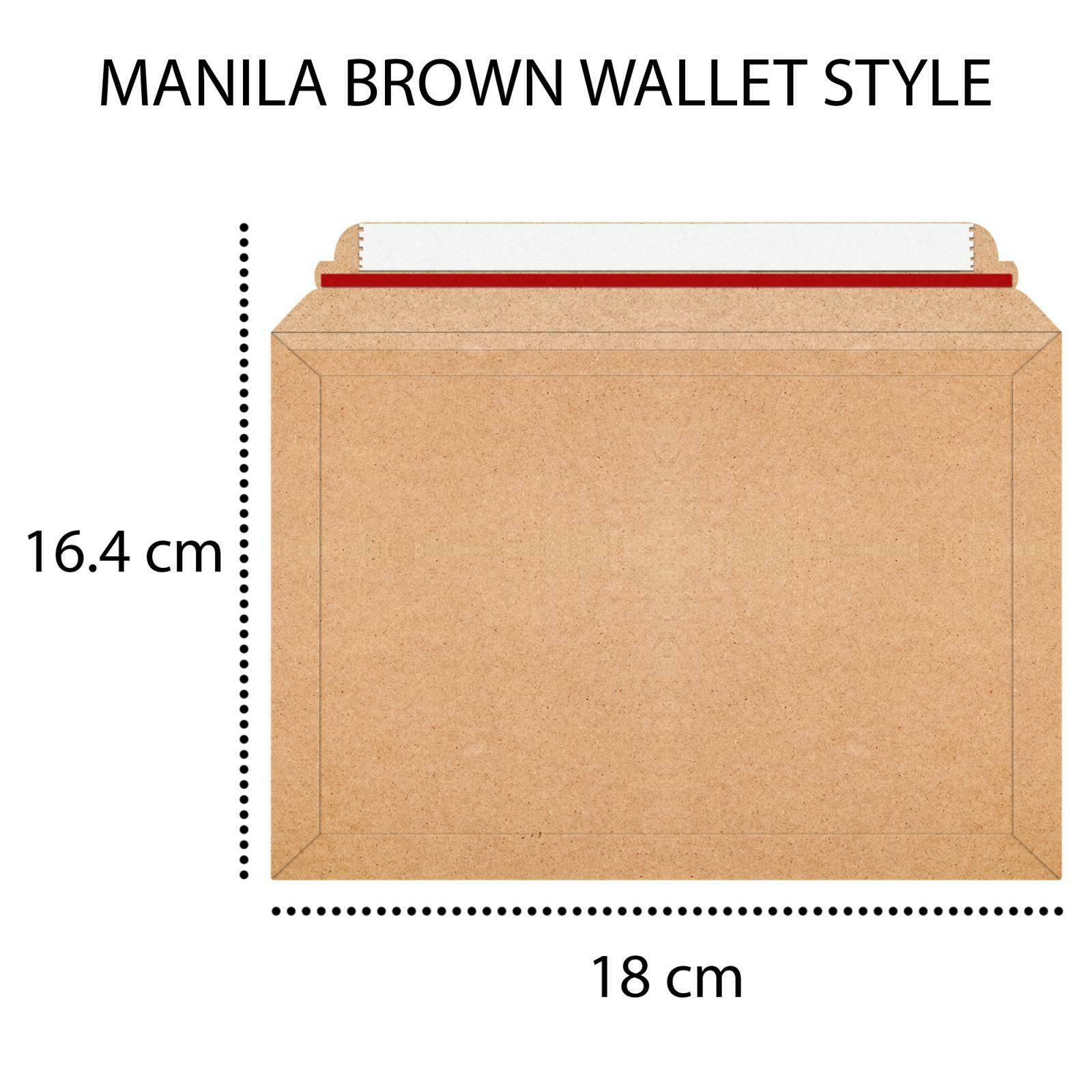 Envelope Wallet Bags Book Post Bag Mailing Flute Manilla Brown Book