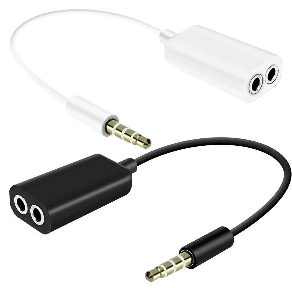 3.5 mm Dual Audio Splitter Jack Cable Best Suitable for Earphones and Headphones - iSOUL