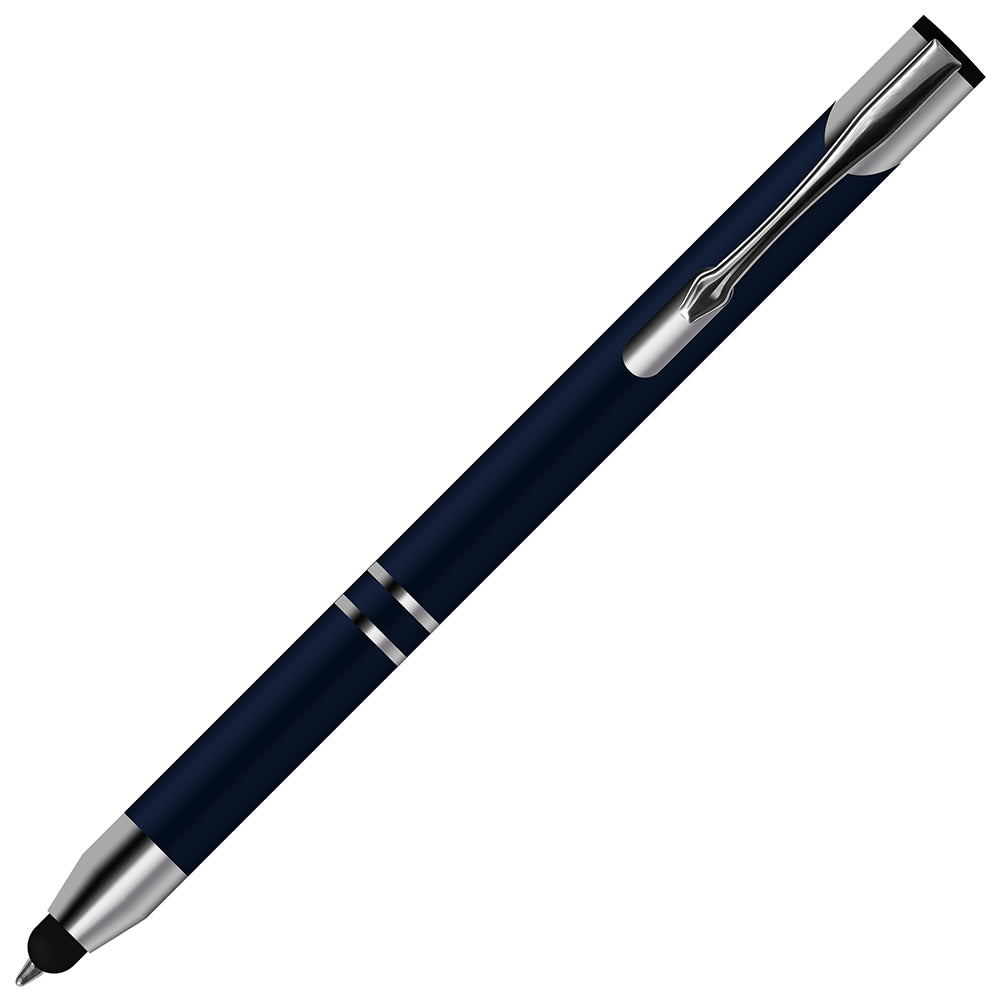 Comfortable Stylus Touch Screen Pen with Ballpoint Nib Rubber Tip - iSOUL