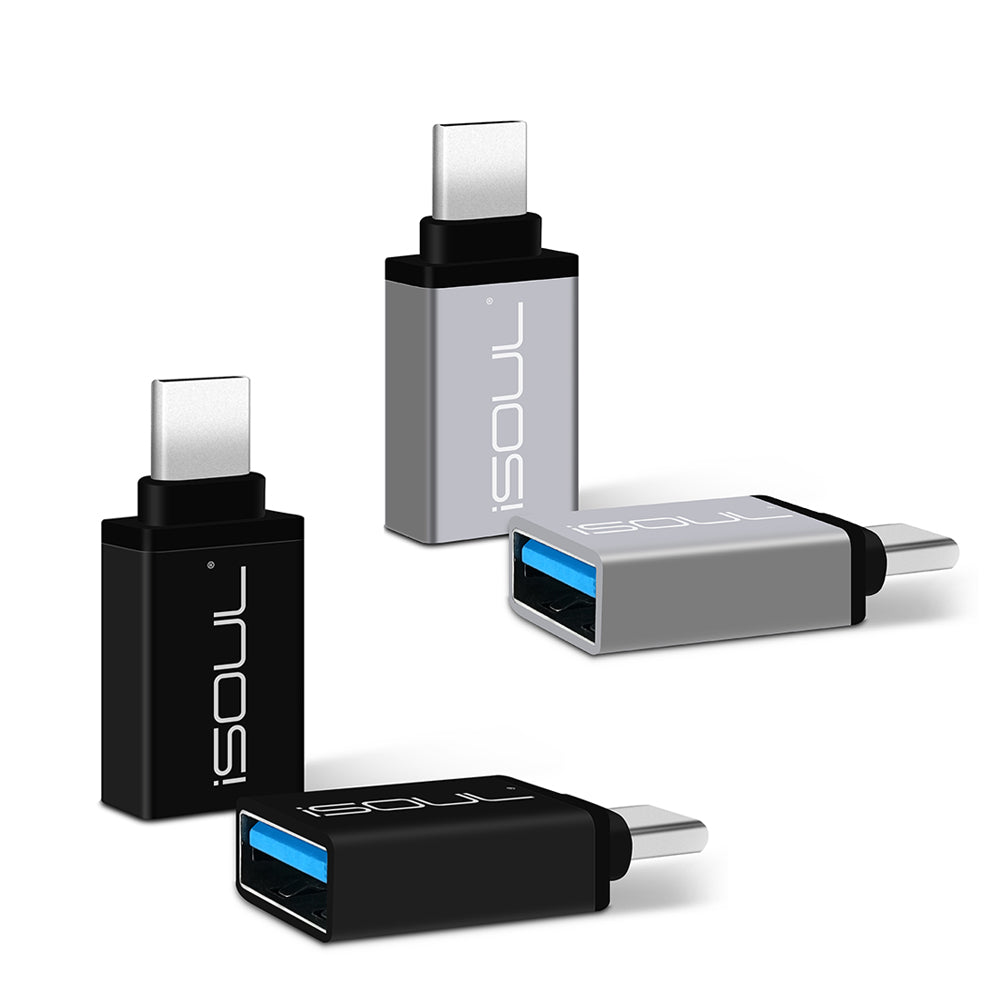 Aluminium Type C USB 3.0 Adapter Male to Female - iSOUL